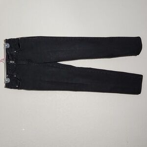 FDJ Womens Jeans Size 8 Olivia Straight Leg Black Frayed Hem to Pants French